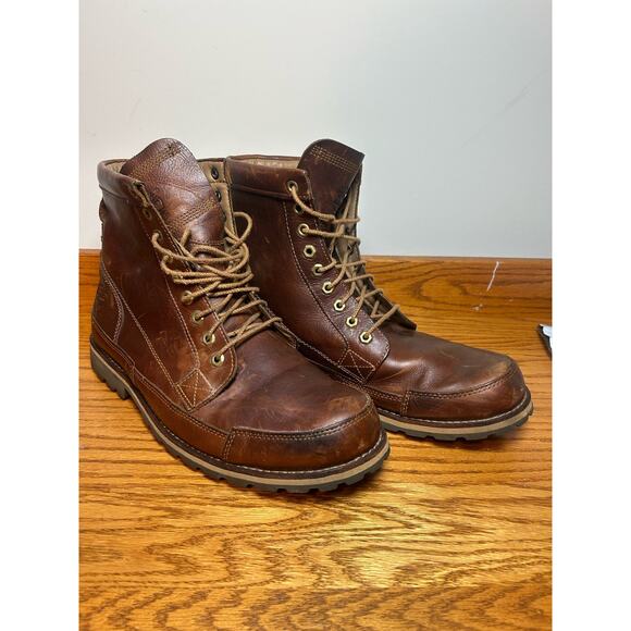 Timberland Men's Boot Size 13 Leather A12E7 Brown - Picture 2 of 13